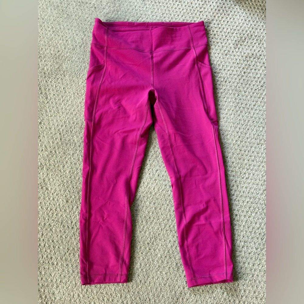 Lululemon Athletica Invigorate Magenta Leggings